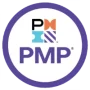 orgalean Badges - Project Management Professional: Ein runder Badge als Nachweis der Ausbildung zum Project Management Professional.