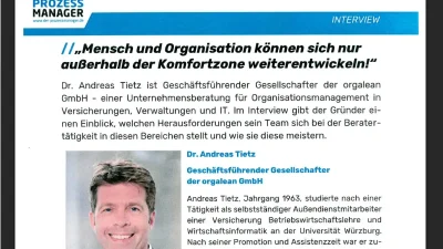 Link zum Download des Beitrags von Dr. Andreas Tietz im "Prozessmanager"